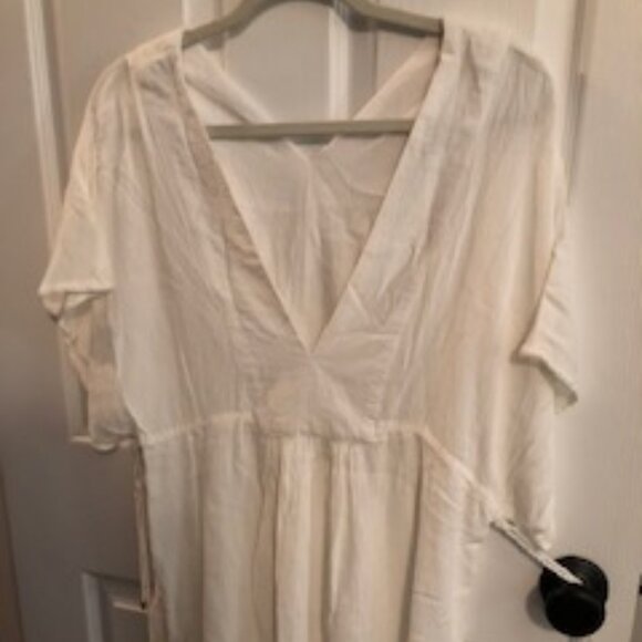 EUC Ralph Lauren Crinkle Swim Cover Tunic - Picture 2 of 5